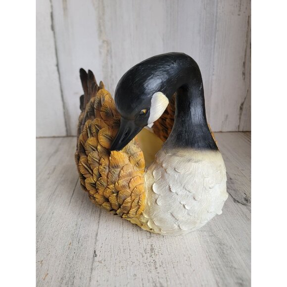 Goose planter bird trinket dish home decor swan unique figure - Picture 1 of 9
